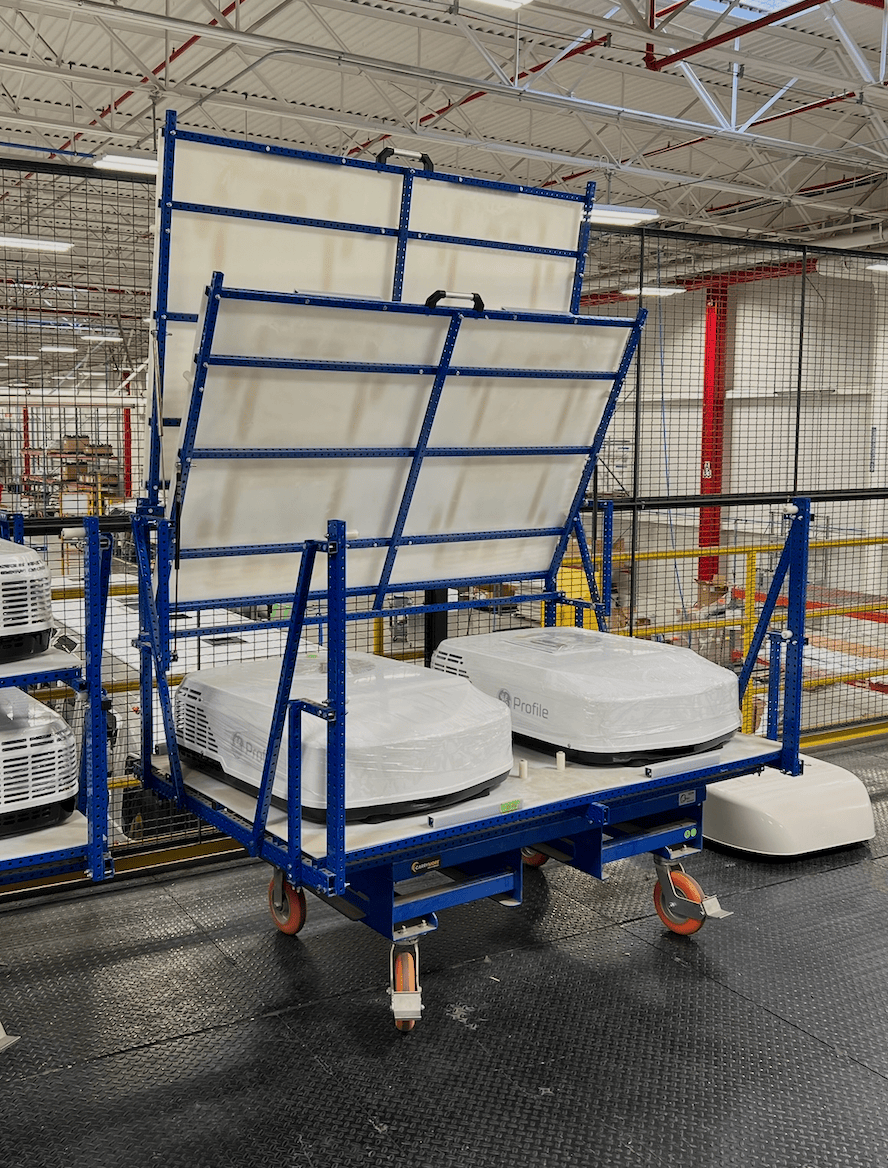 Steel Tube storage inside of Kaizen Trailer Steel Tube storage inside of Kaizen Trailer