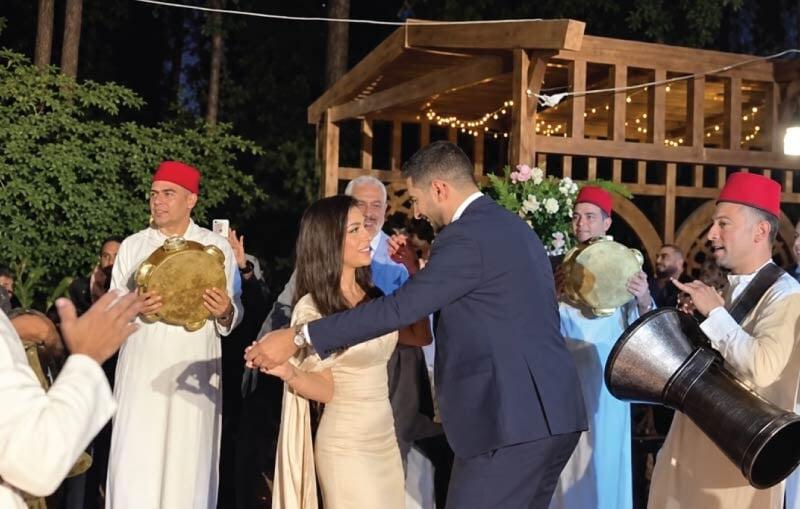 Adham Hussein and Samara Alkhammach at their Manial Palace Katb Ketab with live Egyptian musicians, planned and catered by LOriental Moments Adham Hussein and Samara Alkhammach at their Manial Palace Katb Ketab with live Egyptian musicians, planned and catered by LOriental Moments