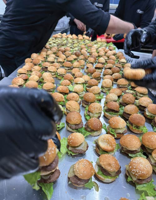 Mini burger rocket skewers for Amazon Egypt space-themed activation