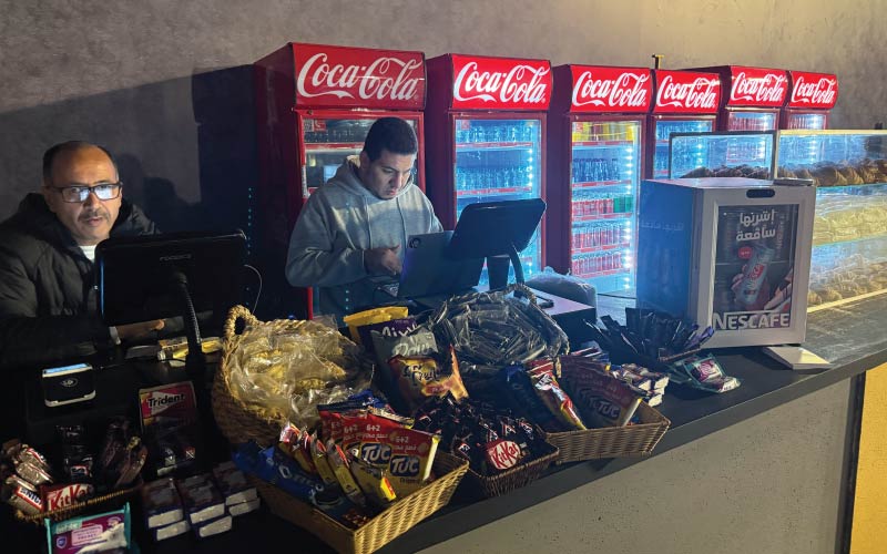 LOriental kiosk team, cashier at Angham Pyramids concert LOriental kiosk team, cashier at Angham Pyramids concert