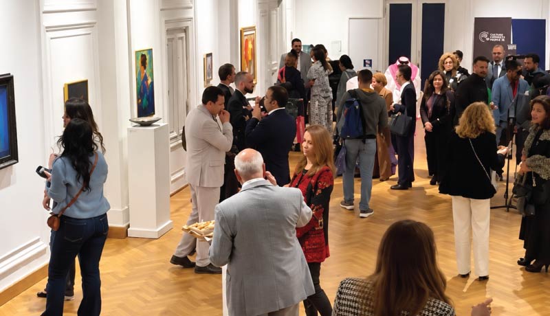 Art exhibition in Zamalek catered by LOriental