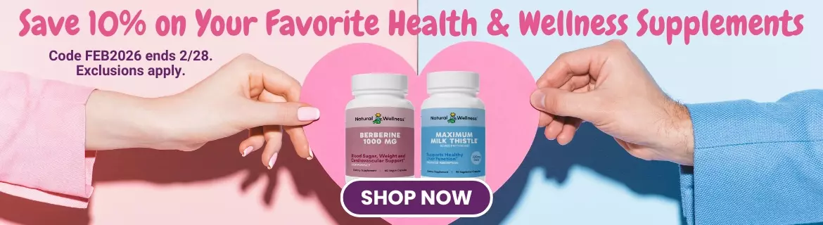 Save 10% on Health & Wellness Supplements Save 10% on Health & Wellness Supplements