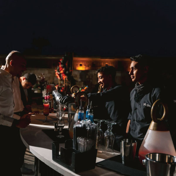 LOriental baristas at event