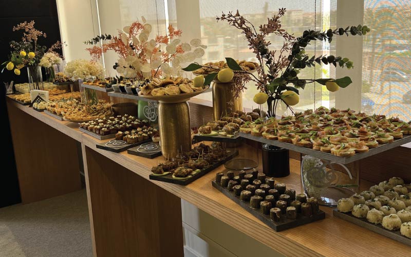 Bayer Egypt inauguration buffet with Egyptian-inspired presentation and styling Bayer Egypt inauguration buffet with Egyptian-inspired presentation and styling