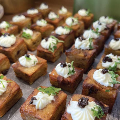 Pomme pave served at Bayer Egypt Mivida office opening