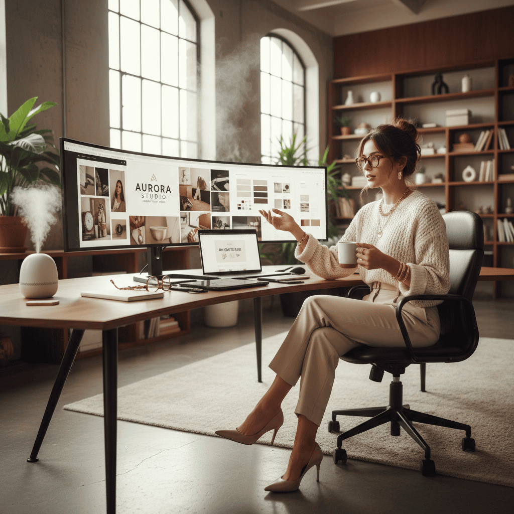 Brands outgrowing a DIY template and ready for a more polished, professional look