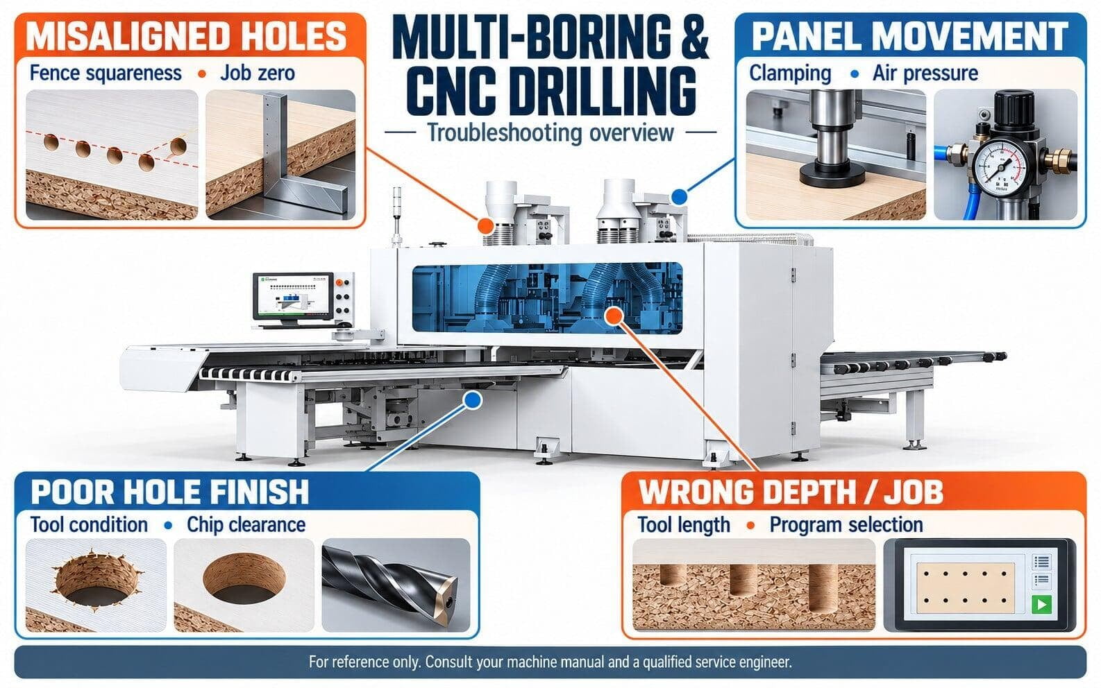Multi-boring and CNC drilling troubleshooting - Caple Multi-boring and CNC drilling troubleshooting - Caple