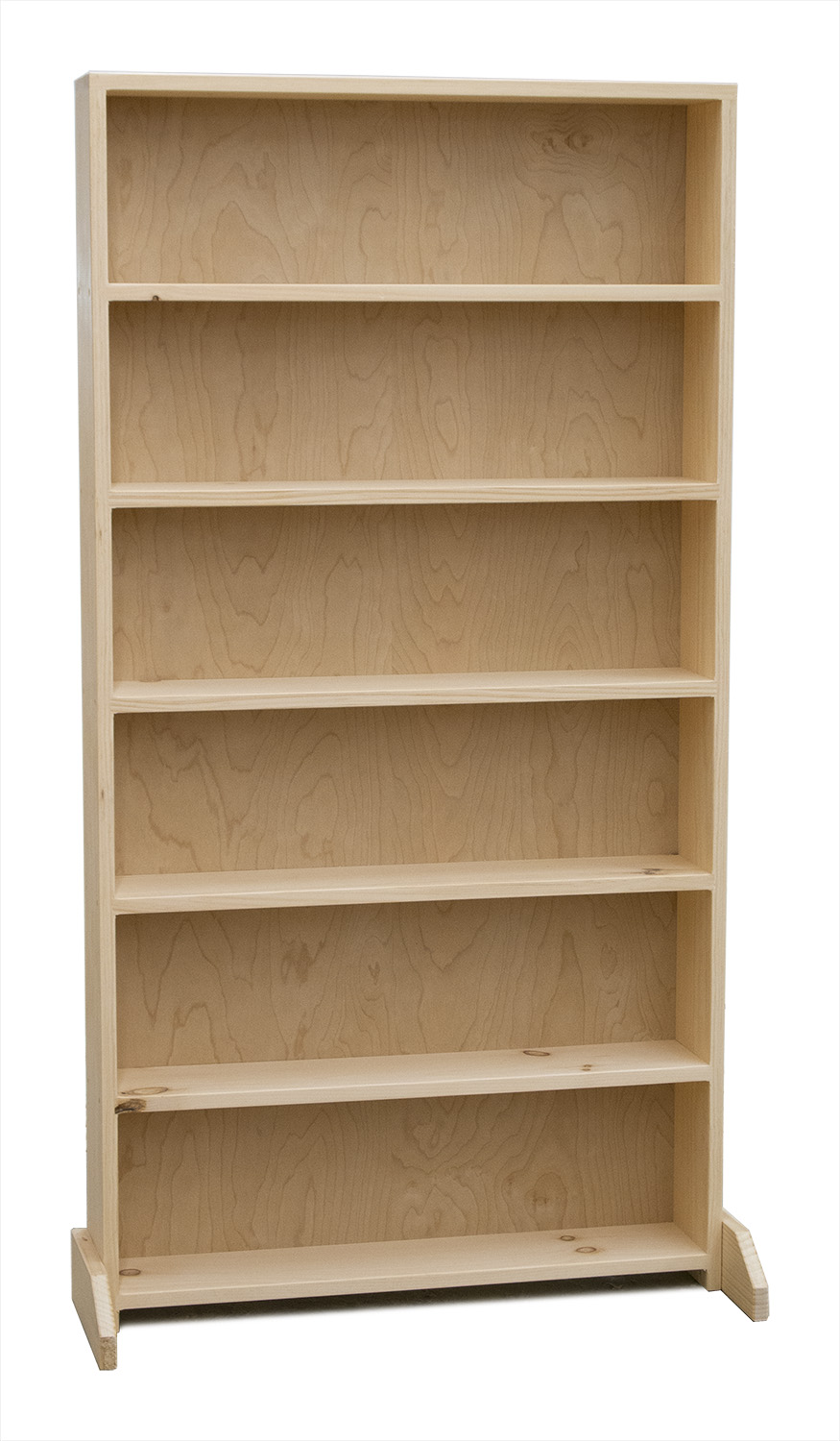 Solid wood media storage unit handmade in New England