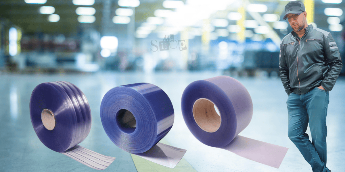 A durable roll of Buzz Lite transparent PVC for strip curtains. A durable roll of Buzz Lite transparent PVC for strip curtains.