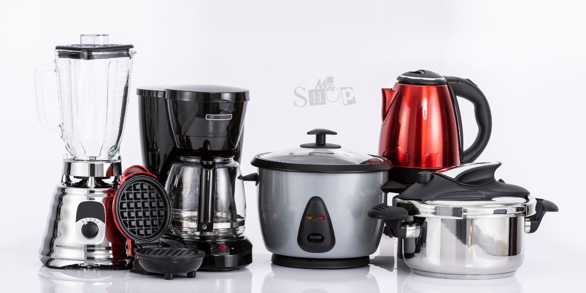 A collection of modern kitchen cooking appliances from Me Shop.