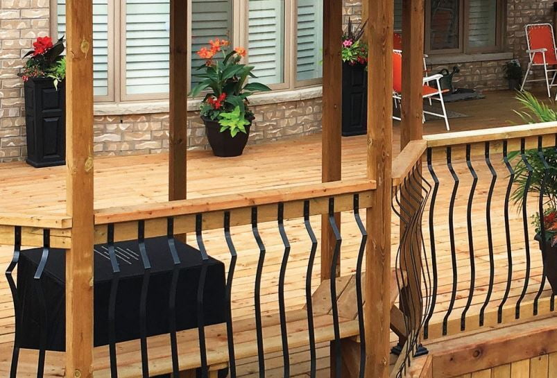NUVO Wood Railing & Wood railing Balusters