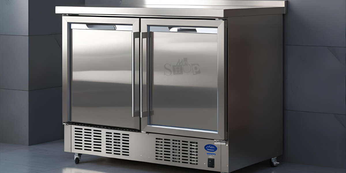 Shop Online Two-door undercounter chiller for a commercial kitchen. Shop Online Two-door undercounter chiller for a commercial kitchen.