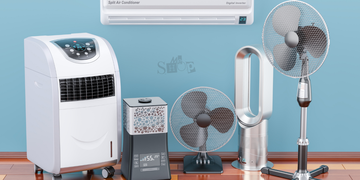 A collection of modern office appliances including a printer, shredder, and laminator.