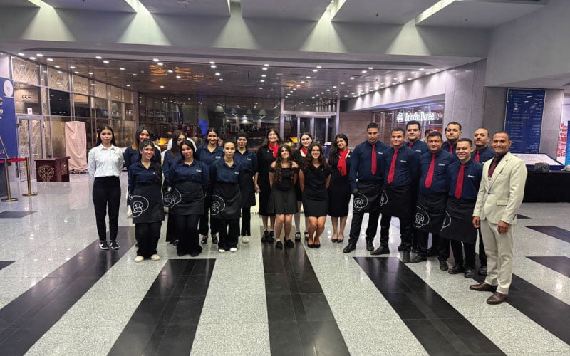 LOriental  team posing before service, China Cultural Center event at NMEC