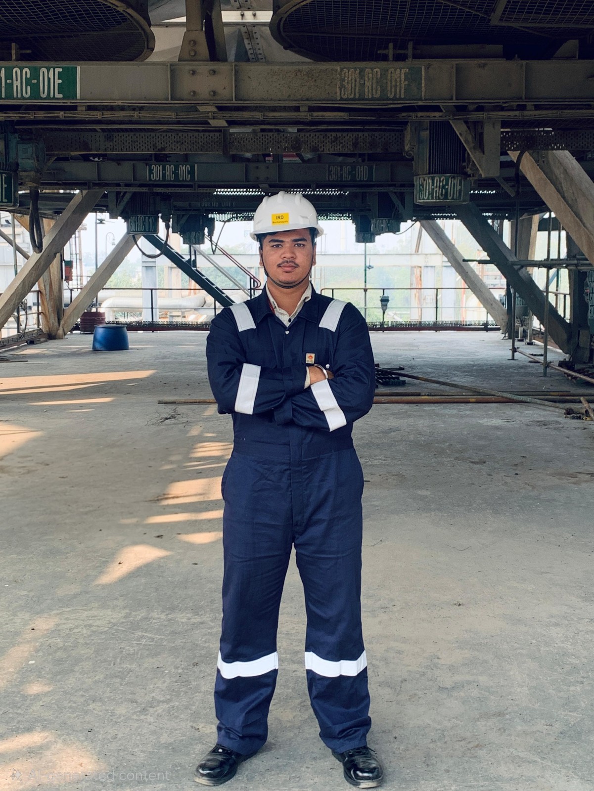 IRD engineers working at a refinery