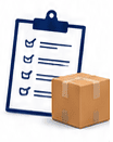 formulario y una caja formulario y una caja