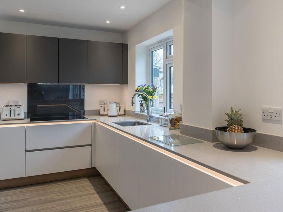 Kitchen cabinet and worktops