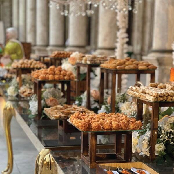 Finger food buffet display at katb ketab event on 18 Aug 2023