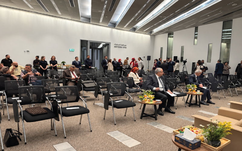 Press conference inside a hall at GEM catered by LOriental on 4 May 2026