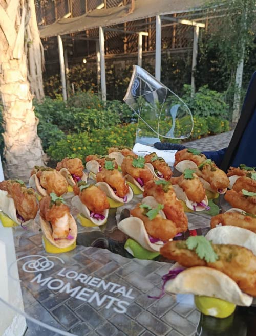 Tempura shrimp tacos at Germany Embassy event Tempura shrimp tacos at Germany Embassy event