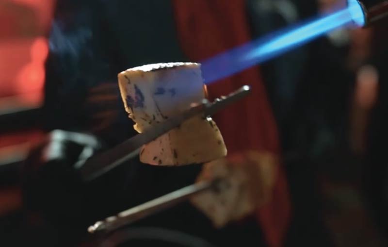 Grilled halloumi skewers at Canada Day 2025