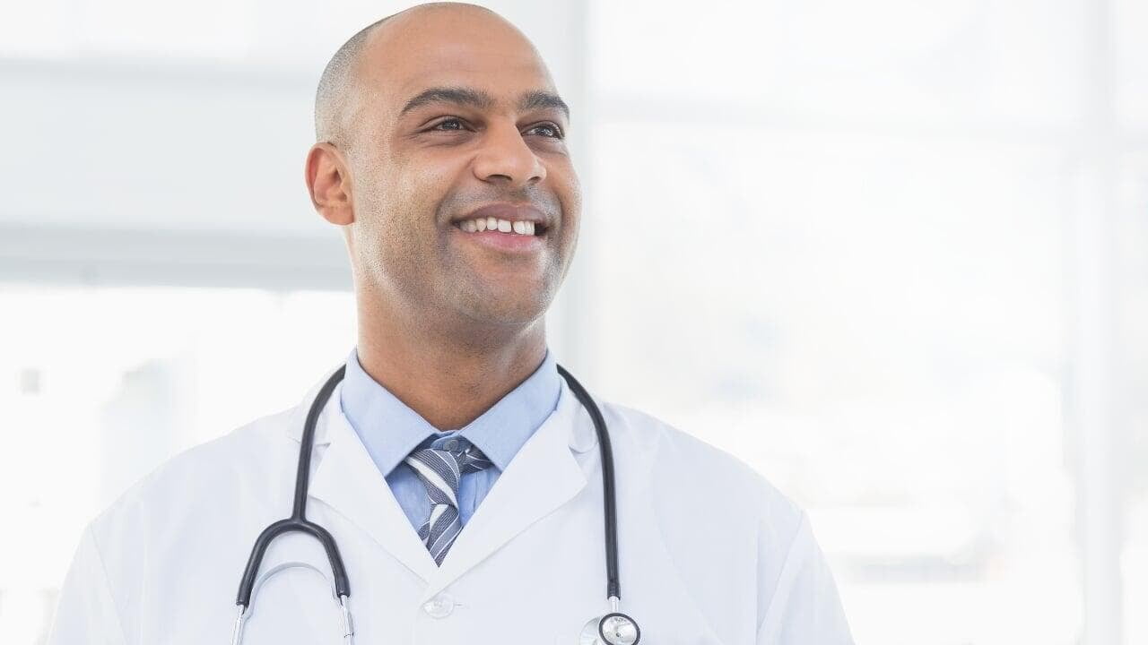 healthcare male doctor smiling healthcare male doctor smiling