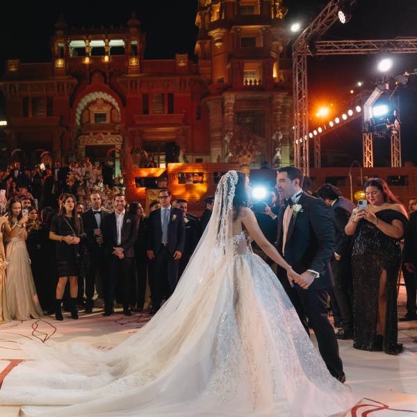 Helmy and Reem on dance floor at Baron wedding