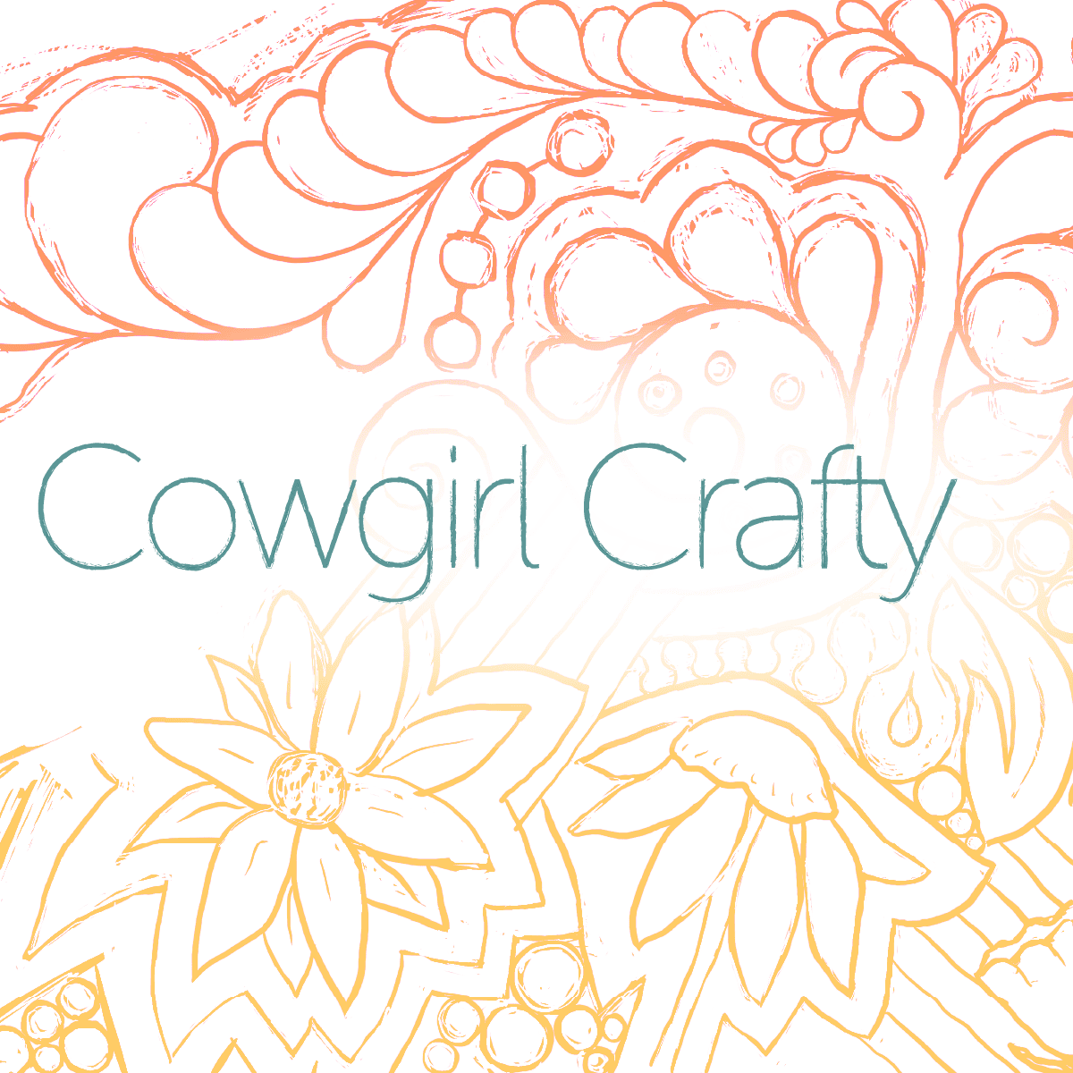 Cowgirl Crafty Original Hand Drawing by Alana Hope