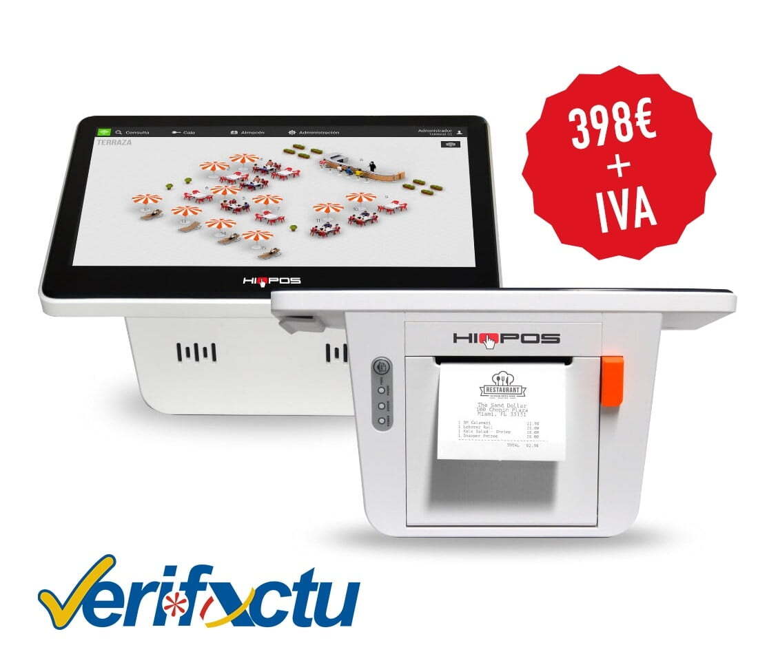 Terminal HiOPOS Go autoinstalable con pantalla táctil de 11,6” e impresora térmica integrada Terminal HiOPOS Go autoinstalable con pantalla táctil de 11,6” e impresora térmica integrada