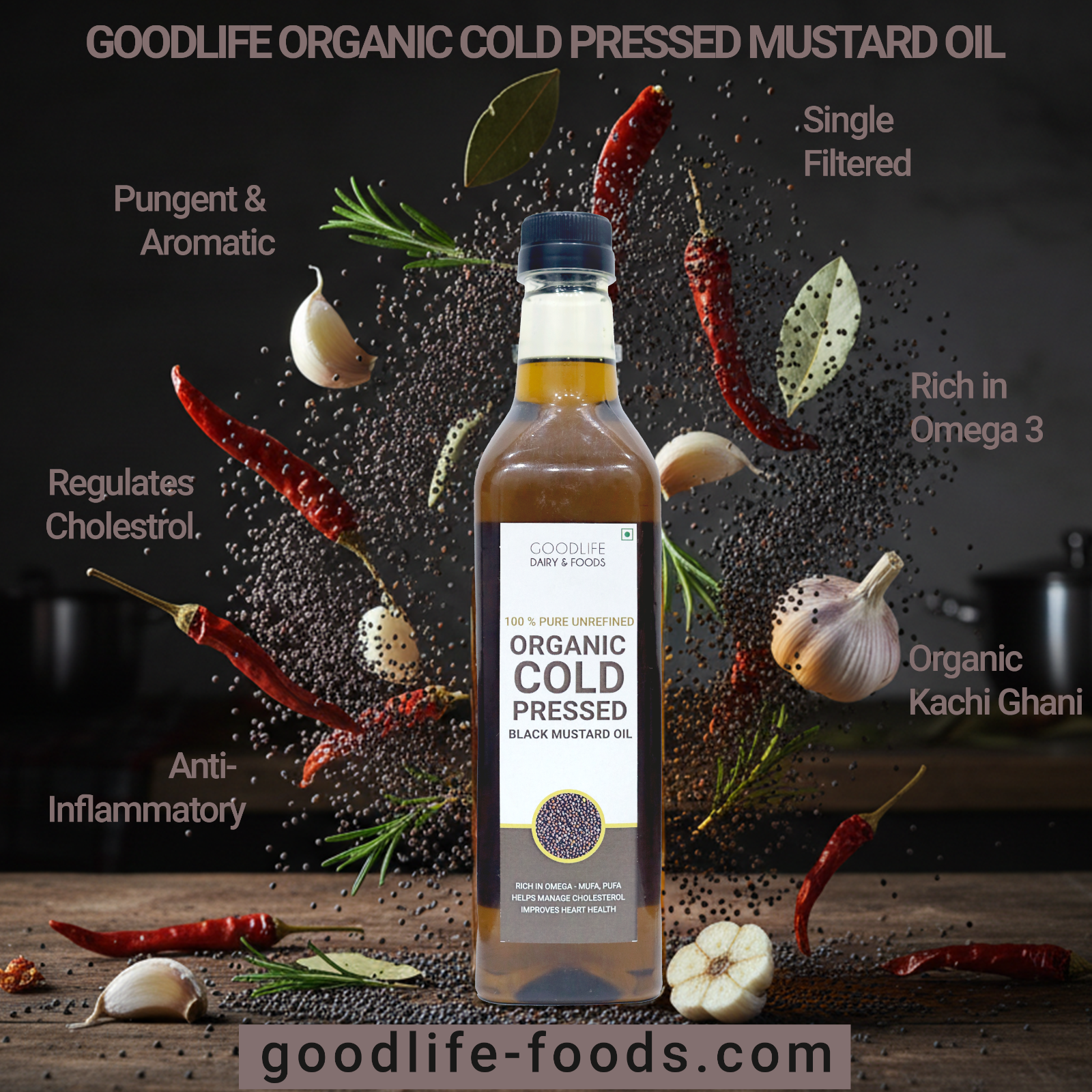 Mustard Oil cold press kachi ghani