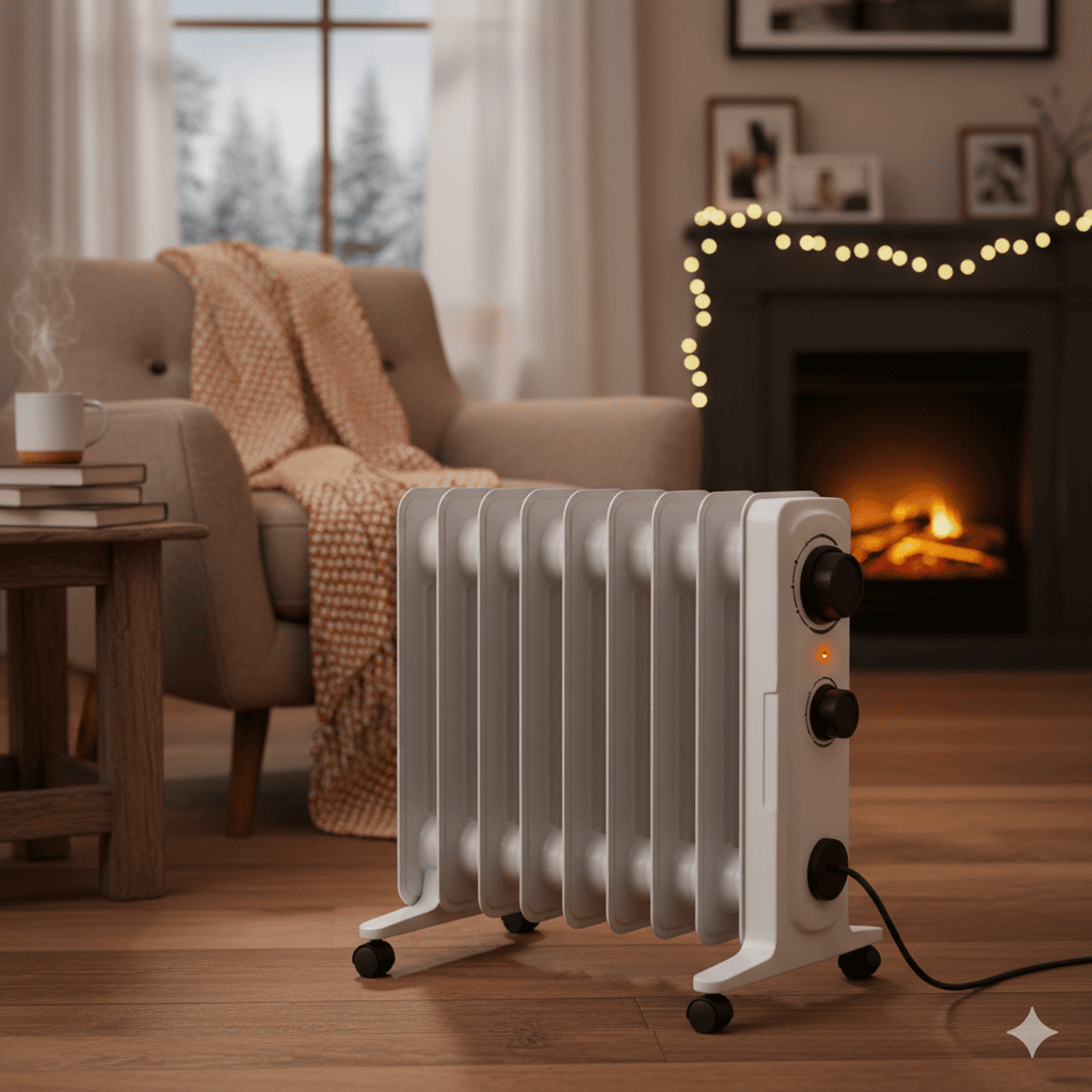 Oil filled heaters for rooms