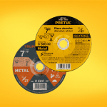 Elimina material rápidamente con discos abrasivos de desbaste.