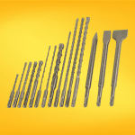 Herramientas de perforación especializadas para trabajos en metales, concreto y materiales duros, con sistemas de acople SDS para un mejor rendimiento.