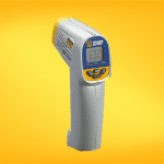 Dispositivo que permiten medir la temperatura de objetos sin necesidad de tocarlos, utilizando un láser para enfocarse en el área desead.