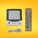 Termómetro de pared de fácil lectura, ideal para monitorear la temperatura ambiente en oficinas, cocinas o instalaciones industriales. Termómetro de pared de fácil lectura, ideal para monitorear la temperatura ambiente en oficinas, cocinas o instalaciones industriales.