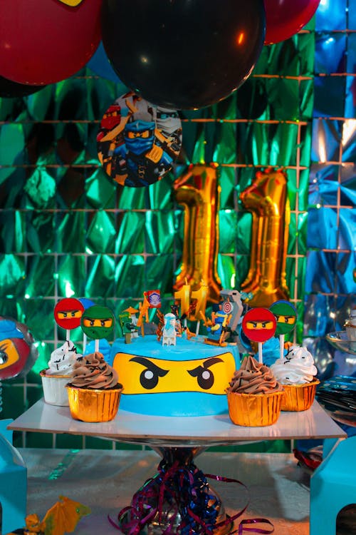 Character themed party décor setup
