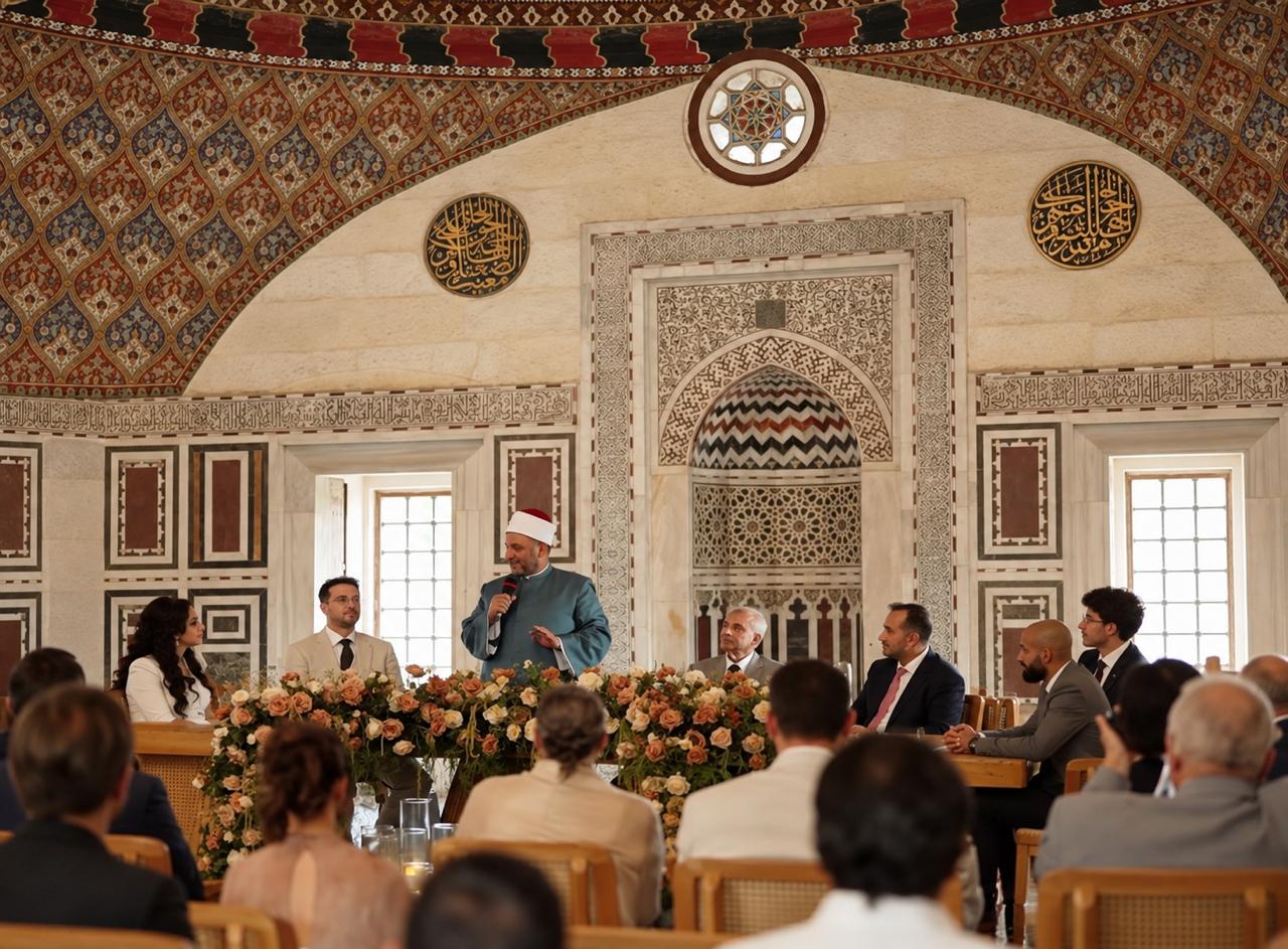 Maazoun performing katb ketab ceremony during Sareyt El Gabal event on 28 Jul 2026