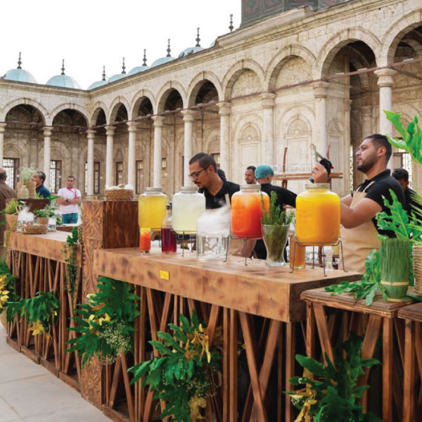 LOriental baristas performing mixology at Mohamed Ali Court - June 2023