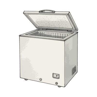 Blue star, Western, Elan pro, Deep freezer for storage. best for restaurants, shops,  cafes, canteen to keep food & meat fresh.