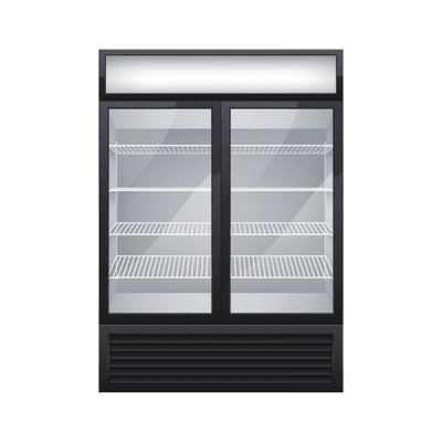 blue star, western, elan pro visi cooler for shop, super mart to display cold drinks.