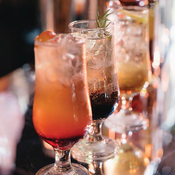 Colorful non-alcoholic cocktails prepared and served from the LOriental Live Bar Colorful non-alcoholic cocktails prepared and served from the LOriental Live Bar