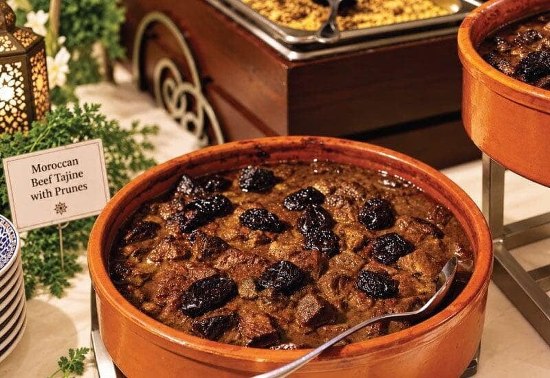 One of LOriental's main course beef classics, Moroccan Beef Tajine with Prunes One of LOriental's main course beef classics, Moroccan Beef Tajine with Prunes