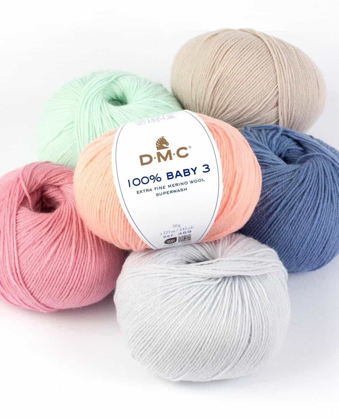 DMC Lana Baby 100% per ferri numero 3 DMC Lana Baby 100% per ferri numero 3