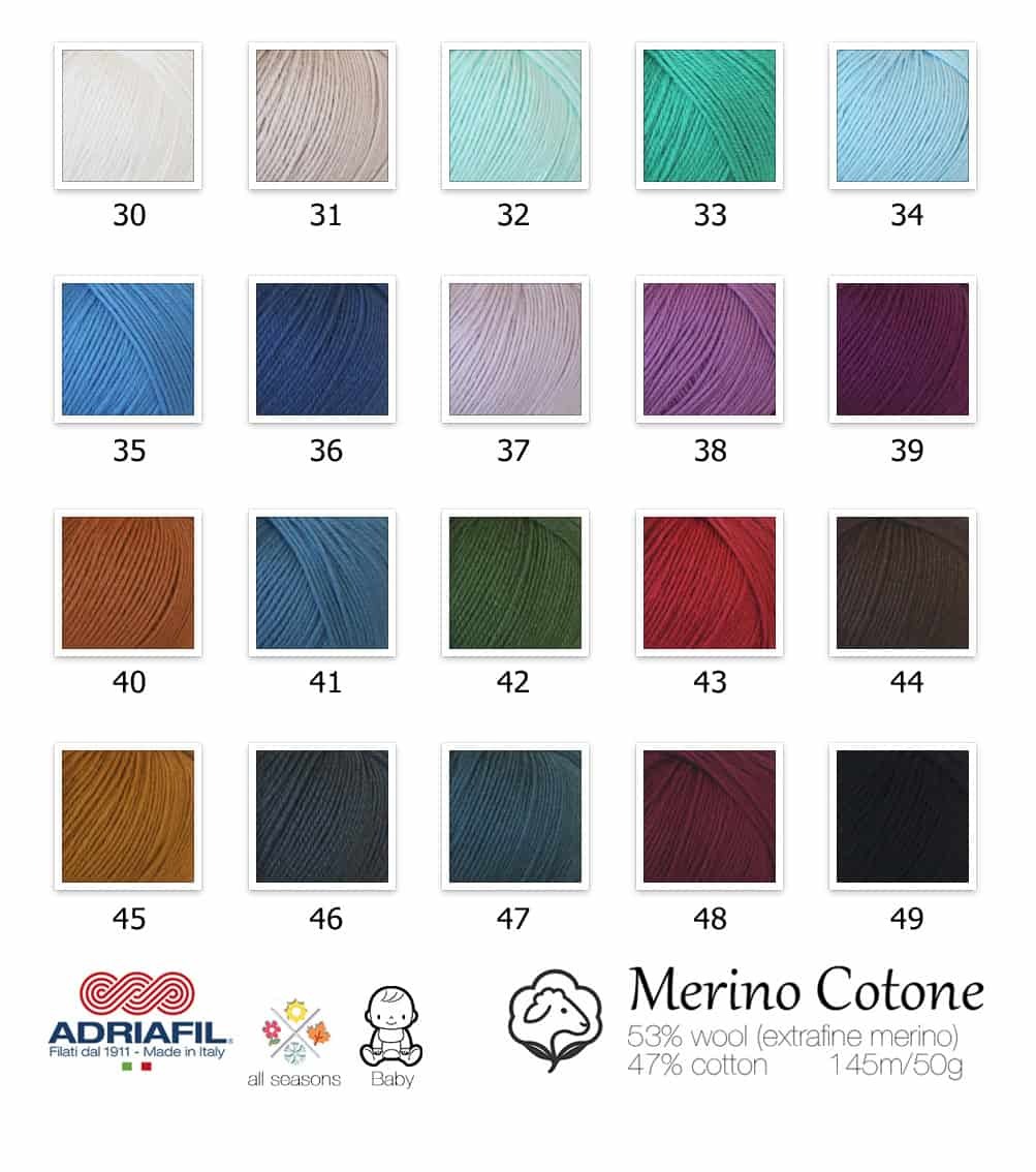 Cartella Colori del nuovo filato MerinoCotone