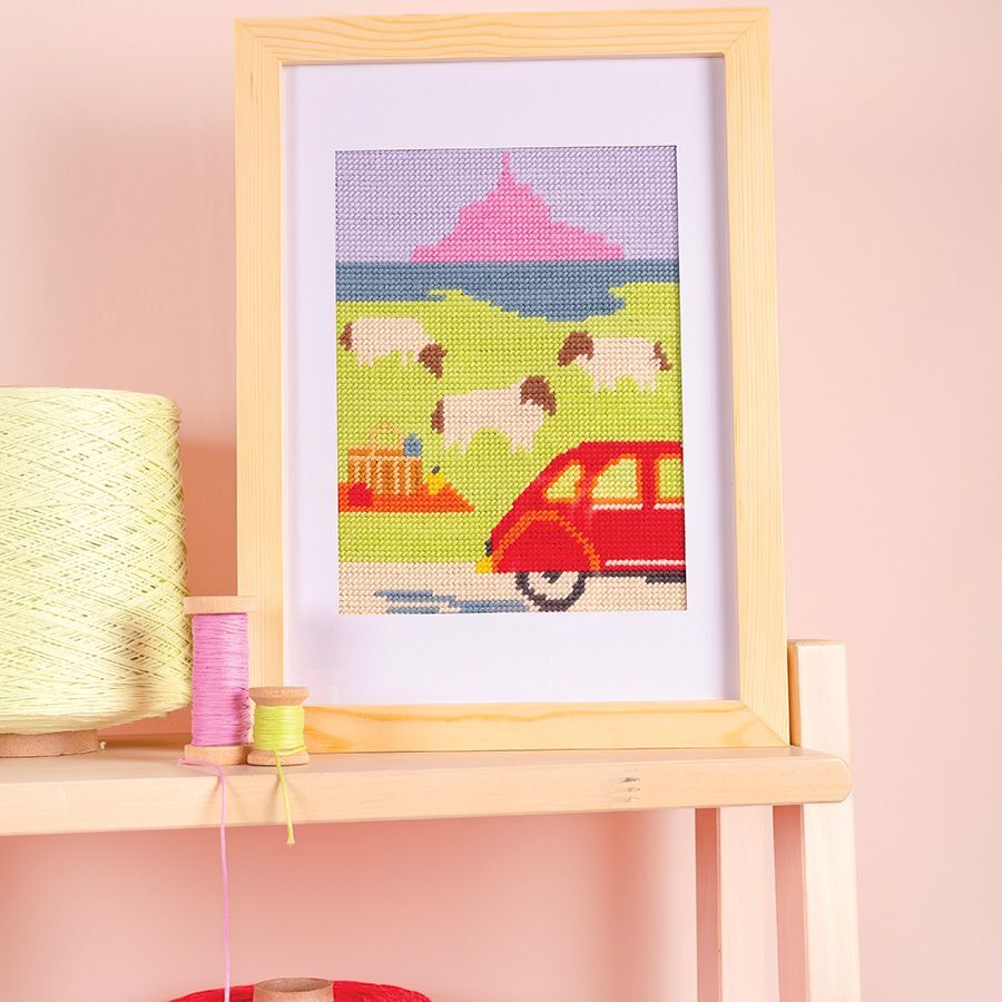 Tela Weekend ricamata a mezzopunto