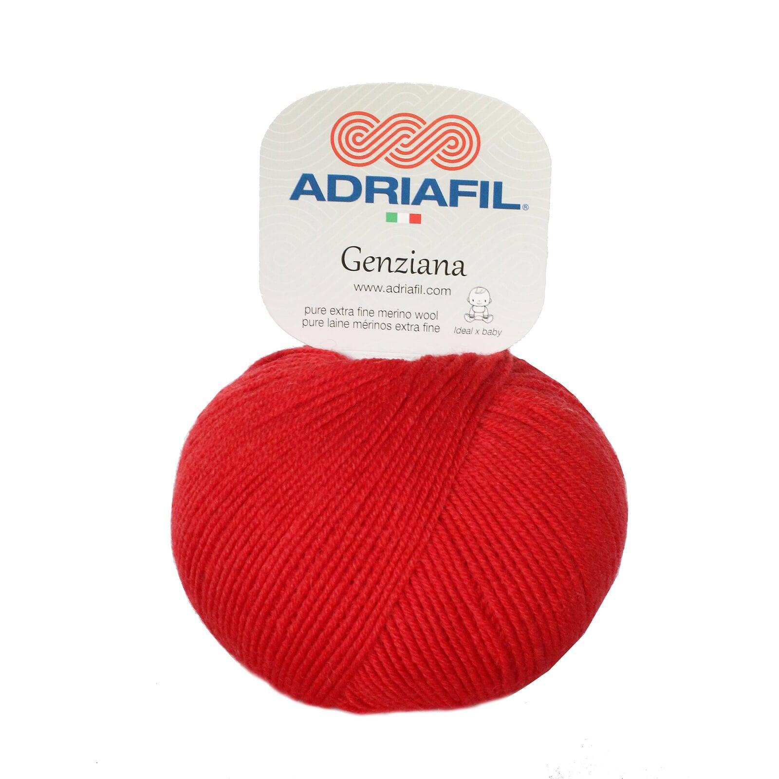 Adriafil Genziana nel colore rosso Natale Adriafil Genziana nel colore rosso Natale
