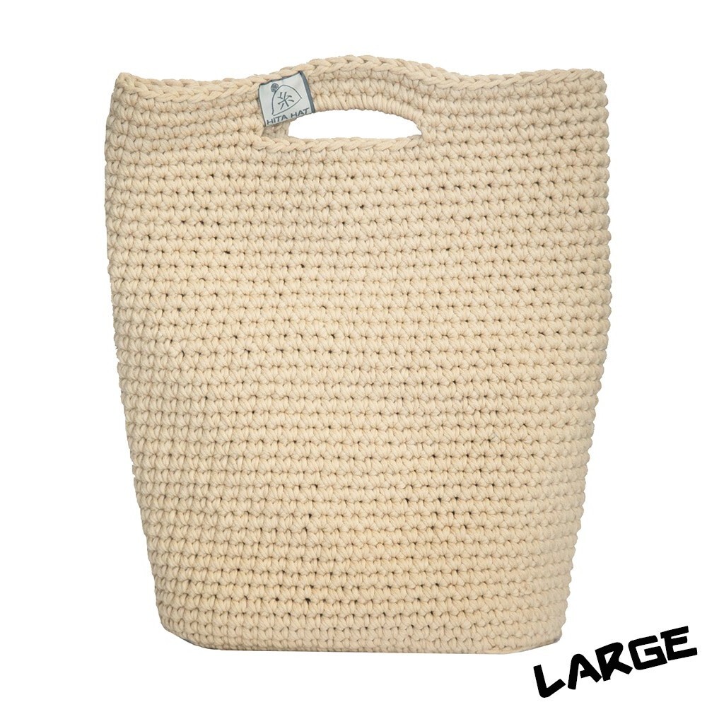 Borsa mis. Large fatta a mano con filato Navy