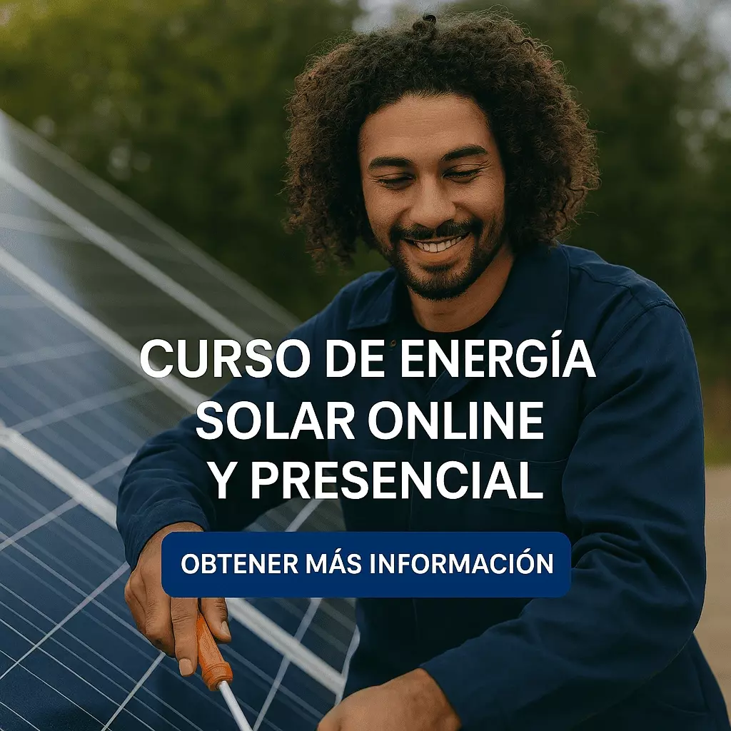 Curso de energía solar online y presencial con certificación en Colombia. Formación técnica en instalación de paneles solares. Curso de energía solar online y presencial con certificación en Colombia. Formación técnica en instalación de paneles solares.