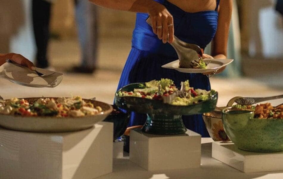 Wedding guest serving salad from an event in Police Museum - Sept 2025 Wedding guest serving salad from an event in Police Museum - Sept 2025