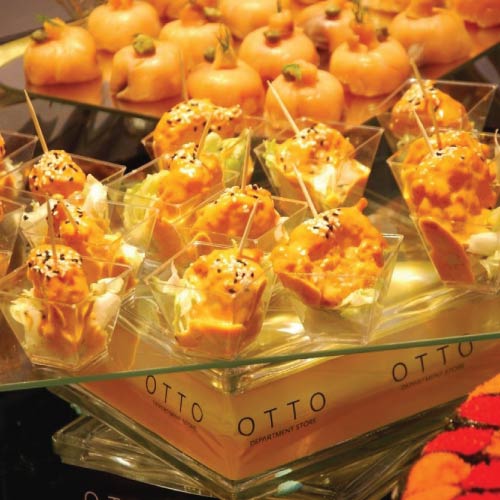 Bang bang shrimp on luxury buffet display at Otto store launch in City Stars Bang bang shrimp on luxury buffet display at Otto store launch in City Stars